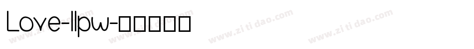 Love-llpw字体转换