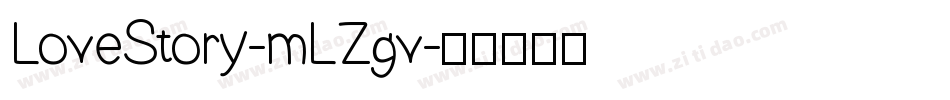 LoveStory-mLZgv字体转换