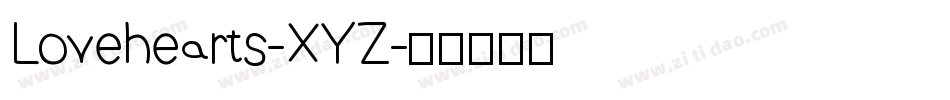 Lovehearts-XYZ字体转换