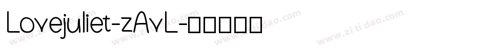 Lovejuliet-zAvL字体转换