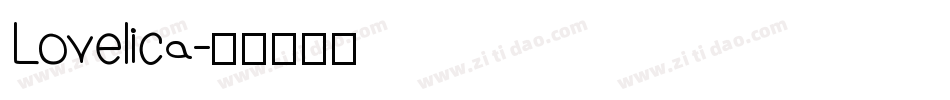 Lovelica字体转换
