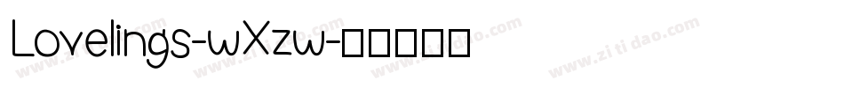 Lovelings-wXzw字体转换