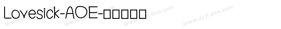Lovesick-AOE字体转换