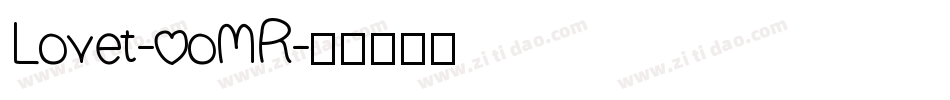 Lovet-0oMR字体转换