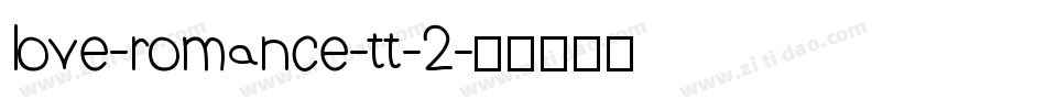 love-romance-tt-2字体转换