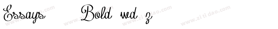 Essays1743Bold-wd0z字体转换
