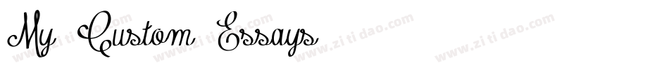 My-Custom-Essays字体转换