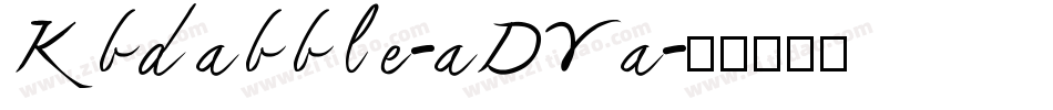 Kbdabble-aDYa字体转换