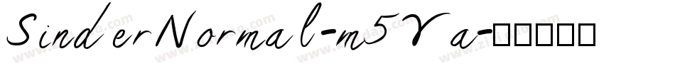 SinderNormal-m5Ya字体转换