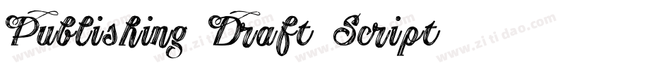 Publishing-Draft-Script字体转换