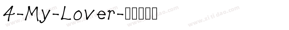 4-My-Lover字体转换