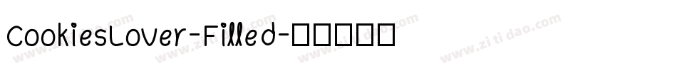 CookiesLover-Filled字体转换