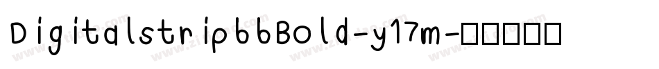 DigitalstripbbBold-y17m字体转换