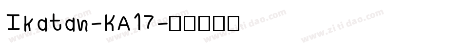 Ikatan-KA17字体转换