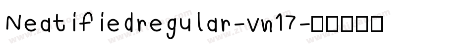 Neatifiedregular-vn17字体转换