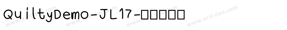 QuiltyDemo-JL17字体转换