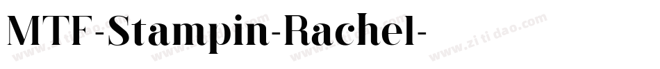 MTF-Stampin-Rachel字体转换
