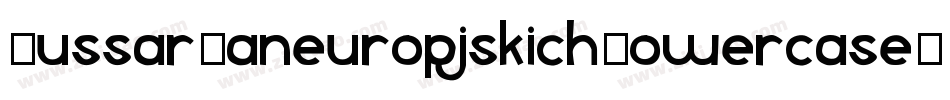 HussarPaneuropjskichLowercaseOblique-mOoG字体转换