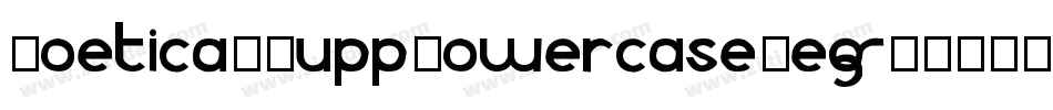 Poetica-SuppLowercaseBegII字体转换