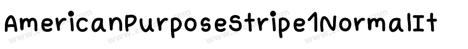 AmericanPurposeStripe1NormalItalic-31Lp字体转换