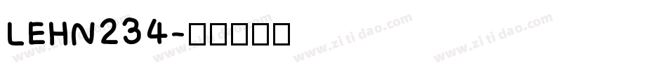LEHN234字体转换
