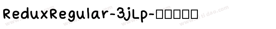 ReduxRegular-3jLp字体转换