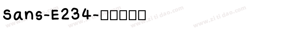 Sans-E234字体转换