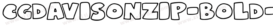 CgDavisonZip-Bold字体转换