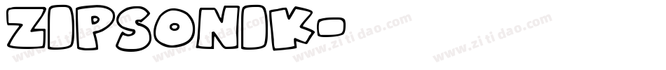 ZipSonik字体转换