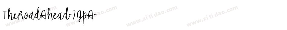 TheRoadAhead-7GpA字体转换