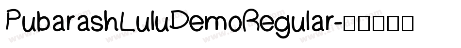 PubarashLuluDemoRegular字体转换