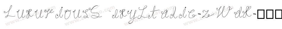 LuxuriousSexyItalic-zWdX字体转换