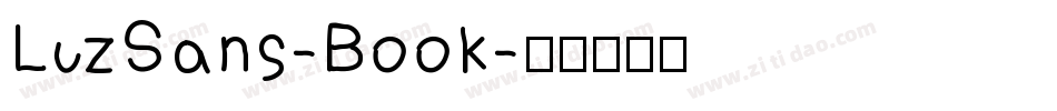 LuzSans-Book字体转换