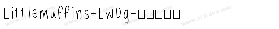 Littlemuffins-LwDg字体转换