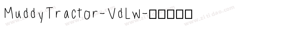 MuddyTractor-VdLw字体转换