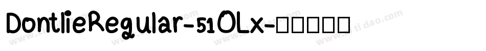 DontlieRegular-51OLx字体转换