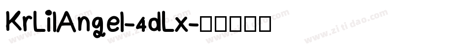KrLilAngel-4dLx字体转换
