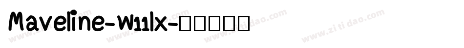 Maveline-w11lx字体转换