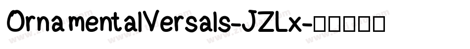 OrnamentalVersals-JZLx字体转换