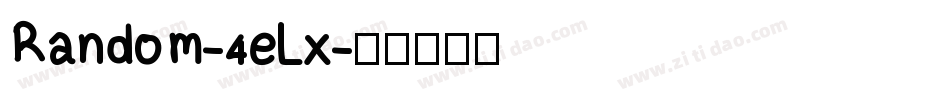 Random-4eLx字体转换