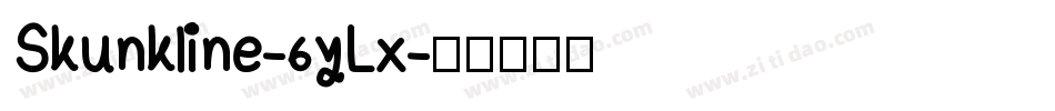 Skunkline-6yLx字体转换