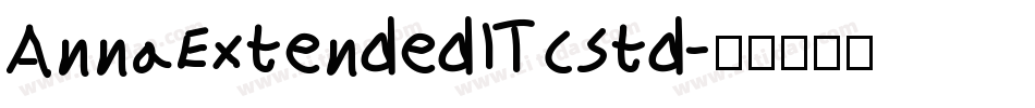 AnnaExtendedITCStd字体转换
