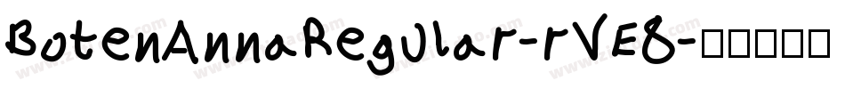 BotenAnnaRegular-rVE8字体转换