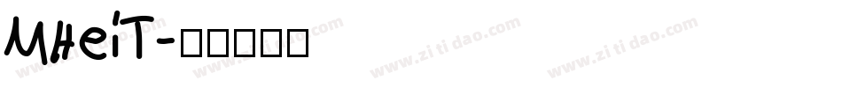 MHeiT字体转换