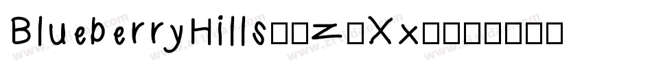 BlueberryHills3-z8Xx3字体转换