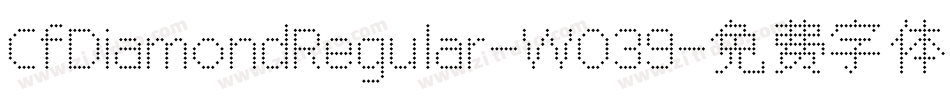CfDiamondRegular-WO39字体转换