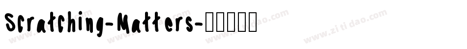 Scratching-Matters字体转换