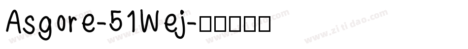 Asgore-51Wej字体转换