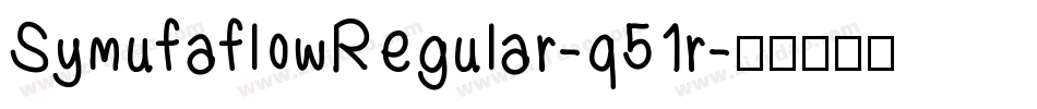 SymufaflowRegular-q51r字体转换