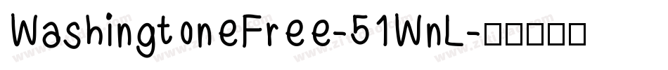 WashingtoneFree-51WnL字体转换